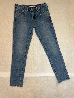 levis 711 skinny jeans 27